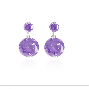 Fashionable silver earring